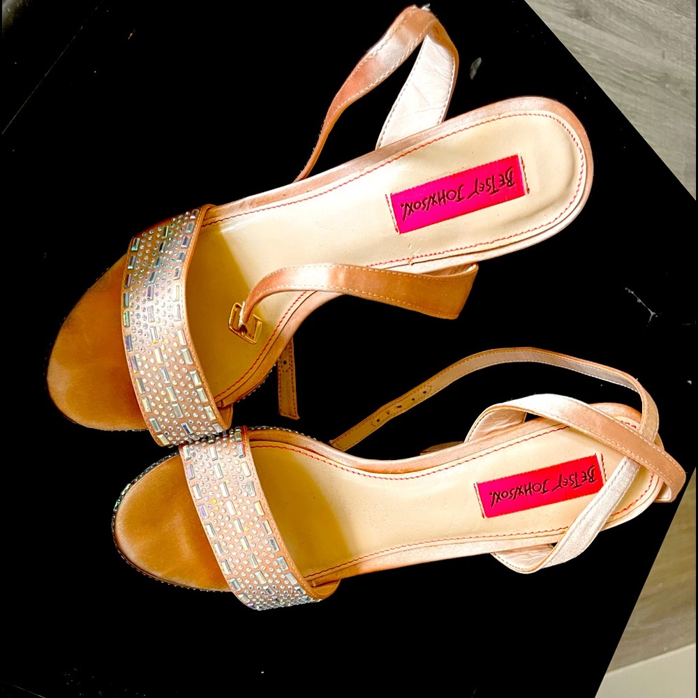 Betsy Johnson, block heals, barely worn, size 7.5